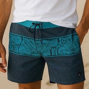 Lost Enterprises Teal Gray Black Boardshorts